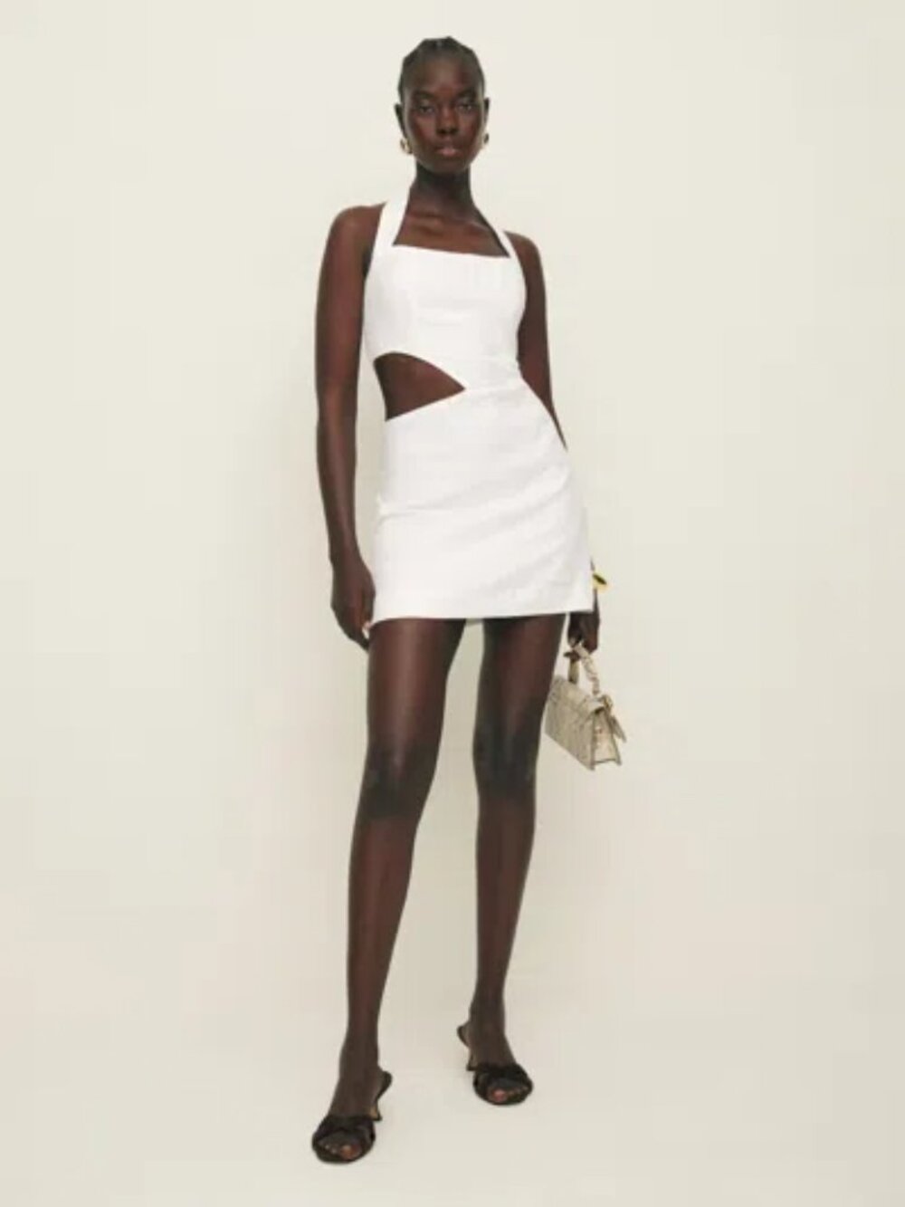 Reformation Valli Linen Dress | White | Size 8 | NWT
